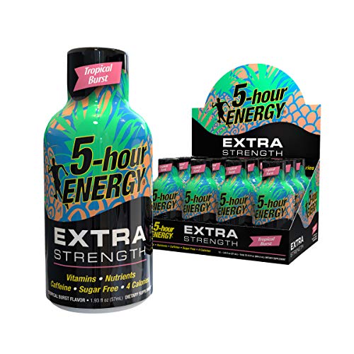 5-hour ENERGY Extra Strength Shot, Tropical Burst, 1.93 oz, 12 Count