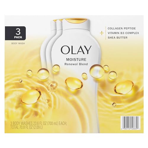 Olay Moisture Renewal Blend Body Wash, 23.6 fl oz (3-Pack)
