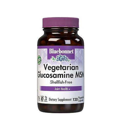 Bluebonnet Vegetarian Glucosamine Plus MSM, 120 Vegetable Capsules