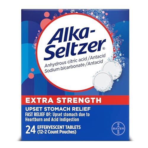 Alka-Seltzer Extra Strength Effervescent Tablets, 24 Tablets (Pack of 3)