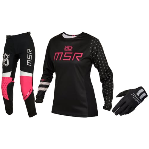 MSR Women's Nova Motocross Off road/ Dirt Bike Gear Set Blac