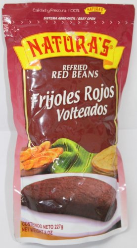 Natura's Refried Red Beans (Frijoles Rojos Volteados), Doy Pack 28.2 oz