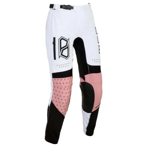 MSR Women's Nova MX Off road/ Dirt Bike Pants White & Pink - Picture 10 of 13