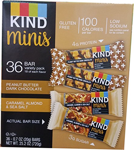 KIND Minis Chocolate Bars Variety Pack, 36 Count