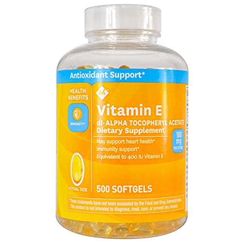 Member's Mark Vitamin E 180 mg (400 IU) Softgels, 500 Count