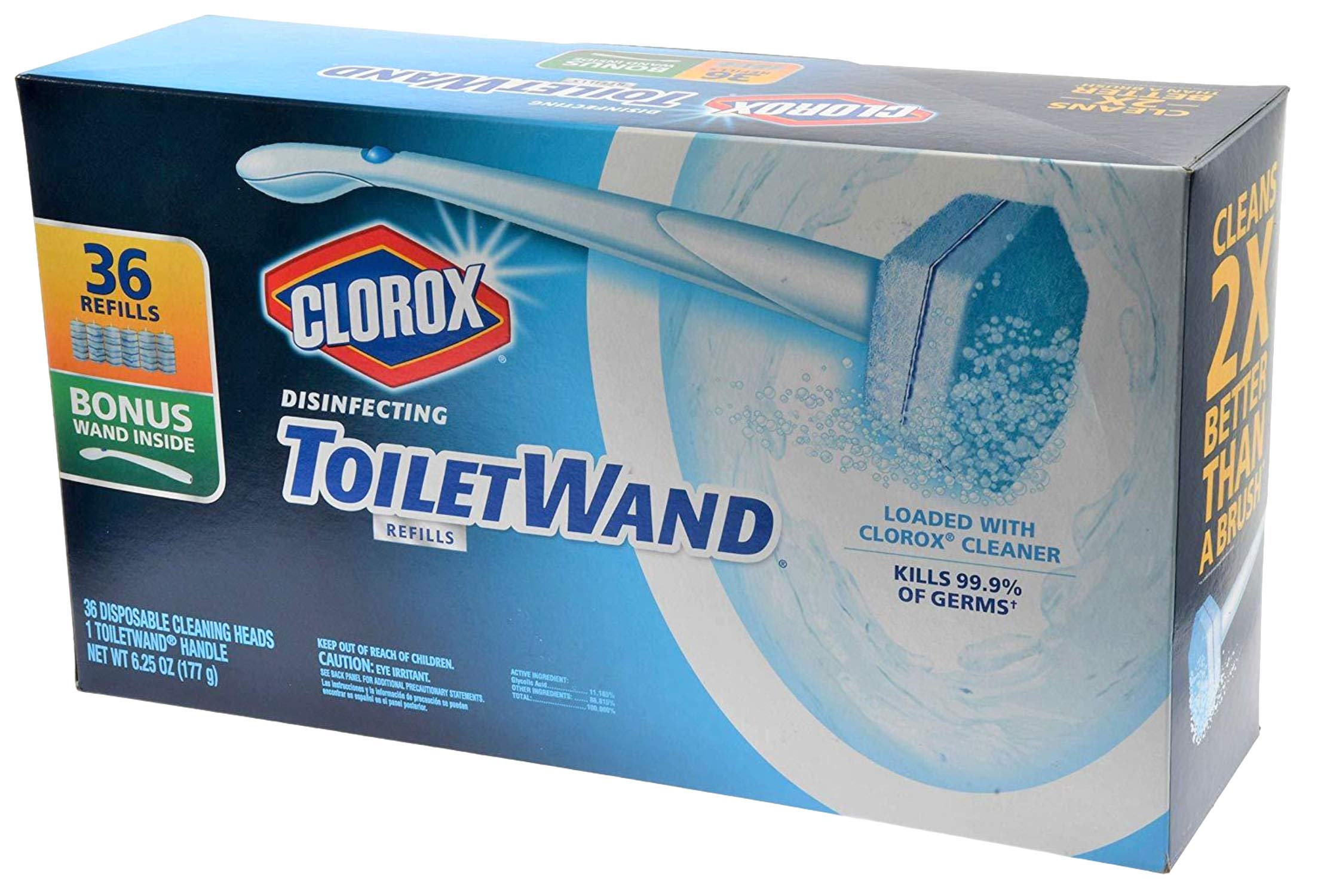 Clorox ToiletWand Disinfecting System + 36 Refill Heads