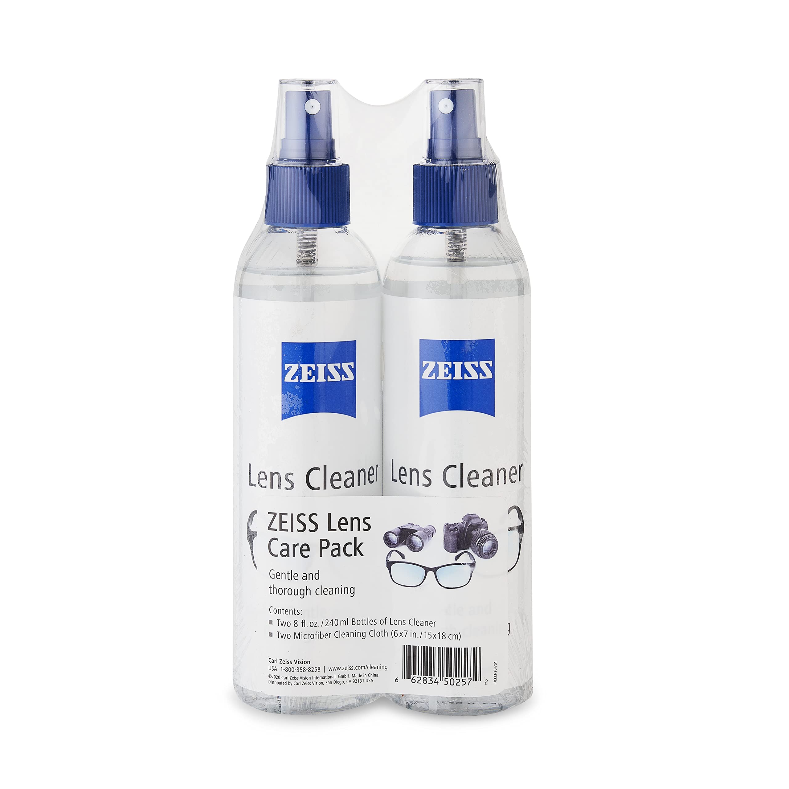 ZEISS Lens Care Pack with Lens Cleaning Spray & Microfiber Cloths