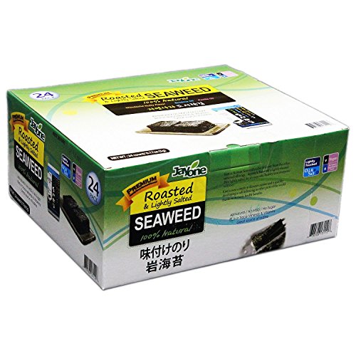 Jayone Roasted & Lightly Salted Seaweed Snacks (0.17 oz, 24-Count)