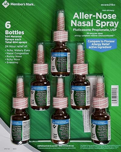 Member's Mark Aller-Nose Fluticasone Propionate 50 mcg Nasal Spray, 3.72 fl oz