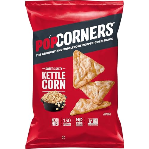 PopCorners Kettle Corn Popped Corn Snacks, 18 oz