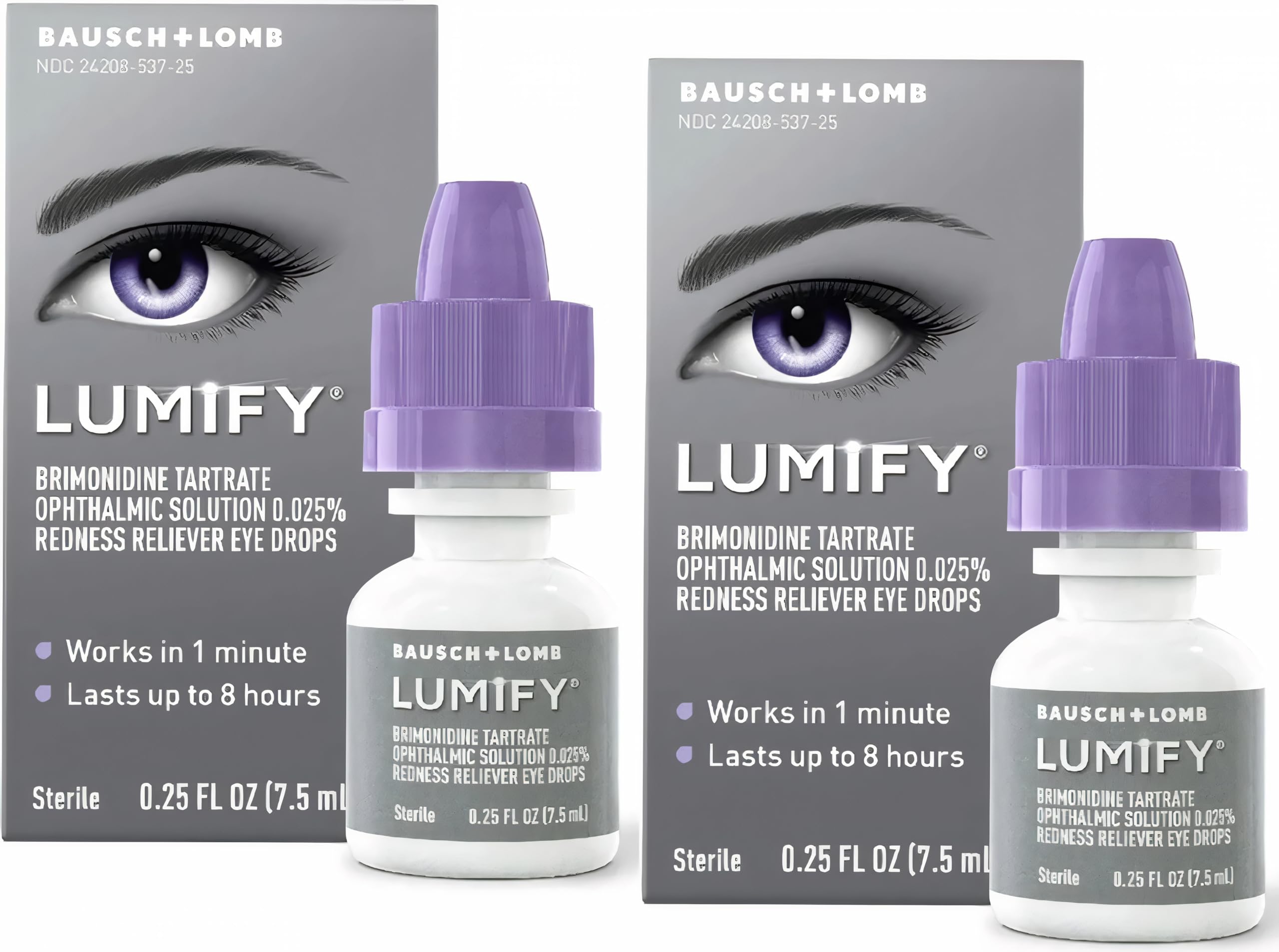 Lumify Redness Reliever Eye Drops, 0.25 fl oz (2-Pack)