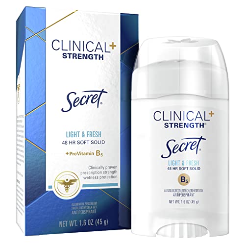 Secret Clinical Strength Smooth Solid Deodorant, Light & Fresh, 1.6 oz