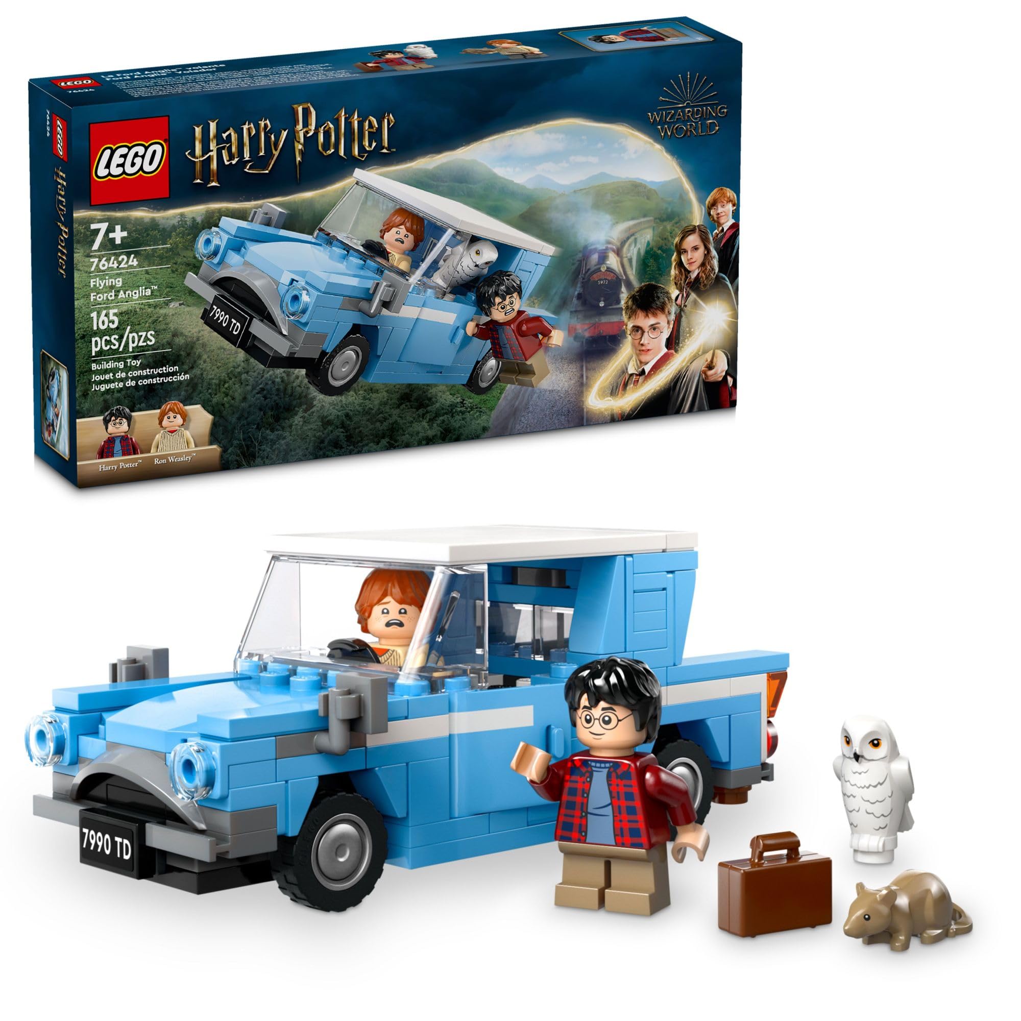 Lego 76424 Harry Potter Flying Ford Anglia 7 años y más juguete bloque de construcción - Imagen 7 de 12