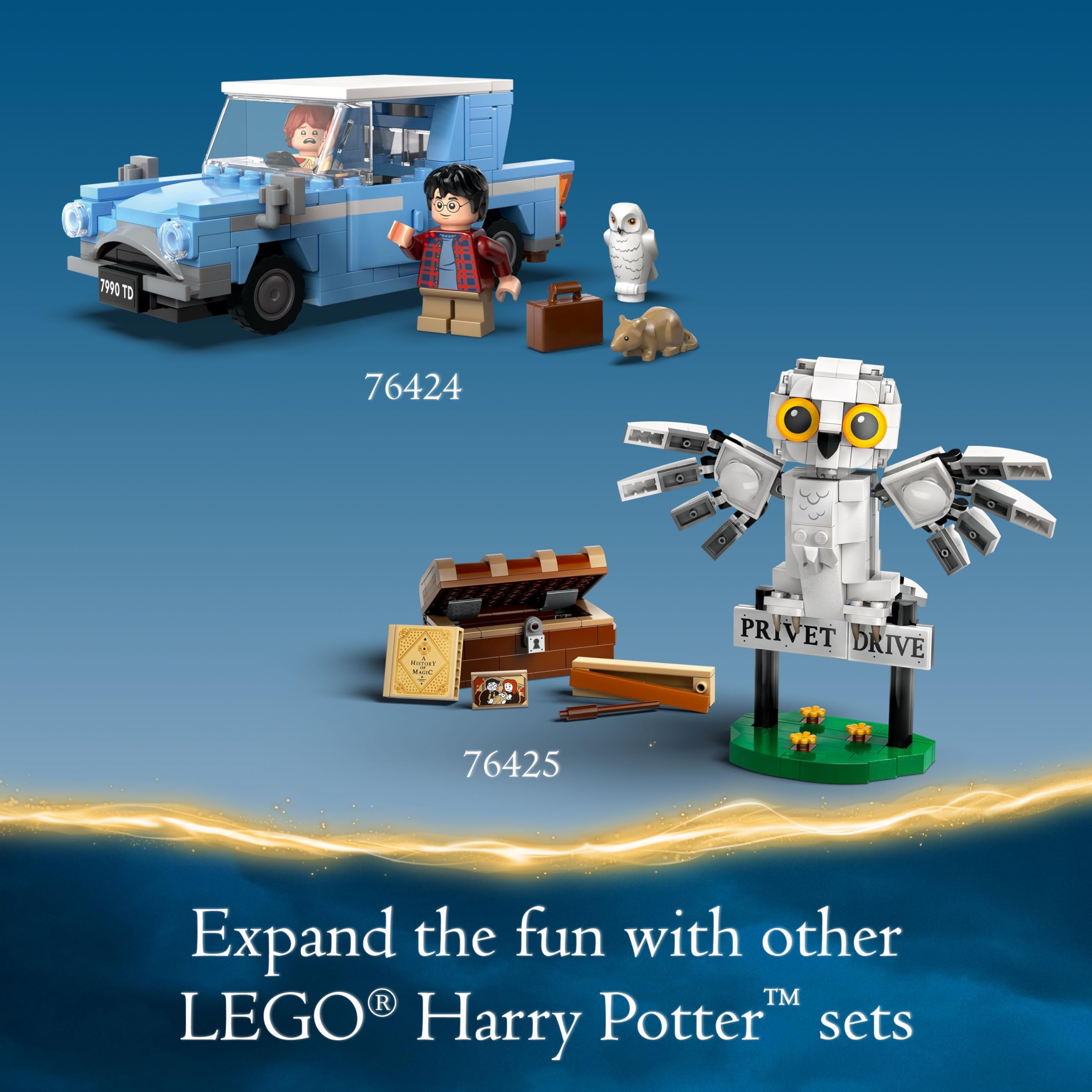 Lego 76424 Harry Potter Flying Ford Anglia 7 años y más juguete bloque de construcción - Imagen 12 de 12