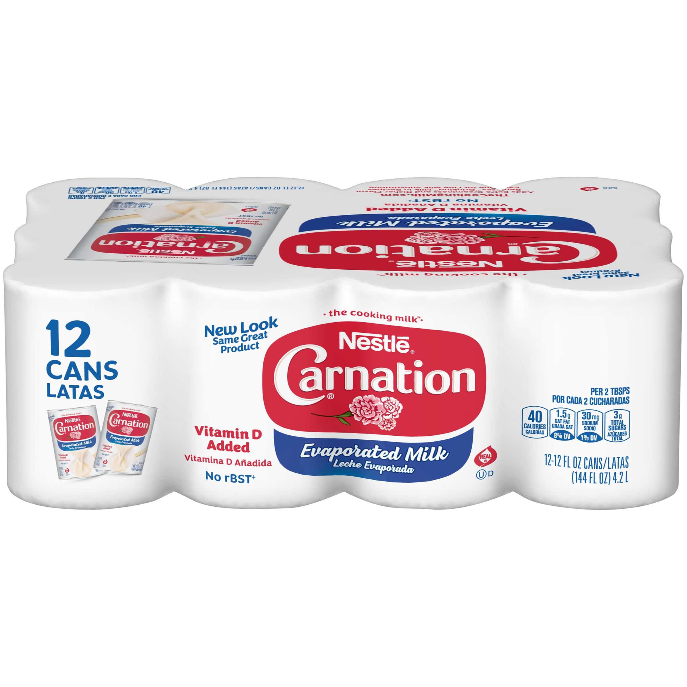 Carnation Evaporated Milk, 12 fl oz (Pack of 12)