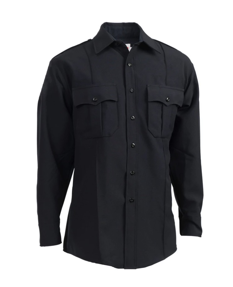 Elbeco Men TexTrop2 Long Sleeve Shirt with Zipper Front, Size 18, Sleeve Leng 35 - Picture 2 of 2