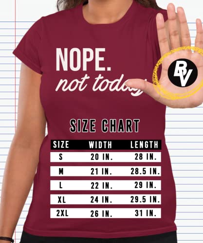 MISS POPULAR Women's Junior's Cute Funny Short Sleeve T-Shirt Nope Not Today - Picture 41 of 60