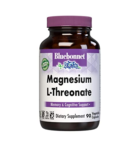 Bluebonnet Nutrition Magnesium L-Threonate, 90 Vegetable Capsules