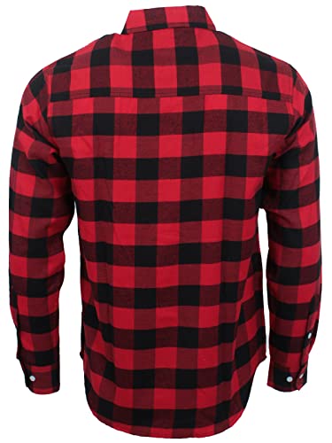 BROOKLYN VERTICAL Unisex Flannel Plaid Button Down Long Sleeve Shirt with Fro... - Picture 22 of 41