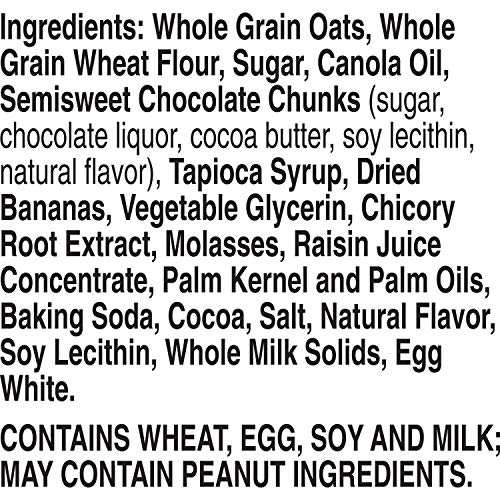 Nature Valley Soft-Baked Oatmeal Squares, Banana Bread Dark Chocolate, 6 ct (...