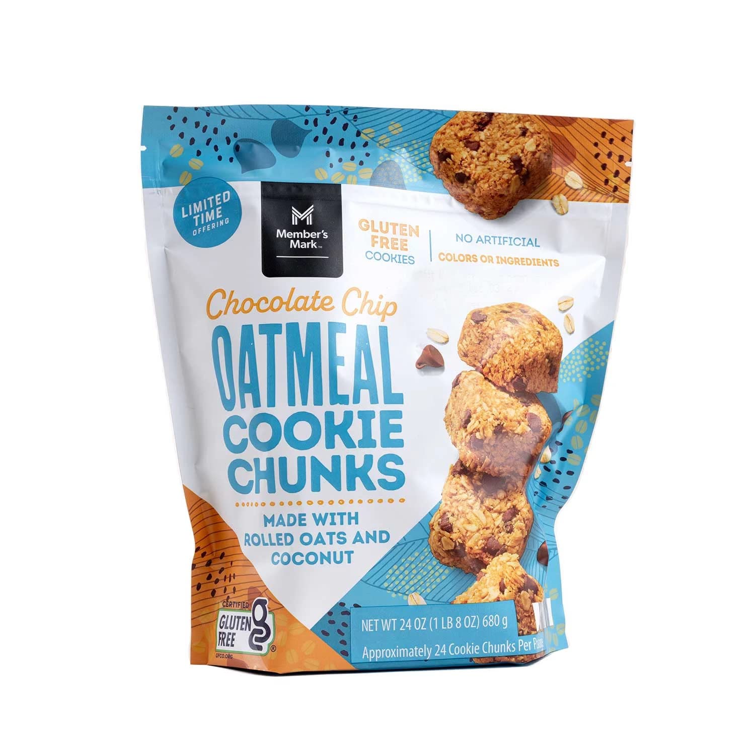 Member's Mark Chocolate Chip Oatmeal Cookie Chunks, 24 oz