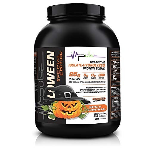Impulse Supplements Premium Protein Blend with BCAA & Collagen, Spicy Pumpkin, 6 lb