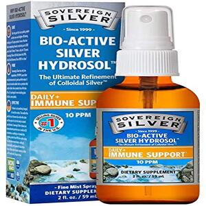 Sovereign Silver Bio-Active Silver Hydrosol, 32 oz + 2 oz Spray