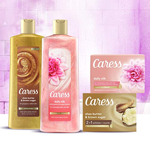Caress Hydrating Body Wash with Pump, Silk Extract & Floral Oil, 25.4 oz
