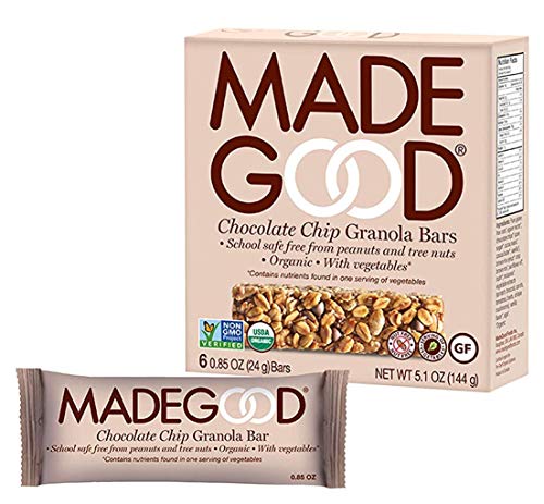 MadeGood Chocolate Chip Granola Bars, 2 Pack (12 Bars)