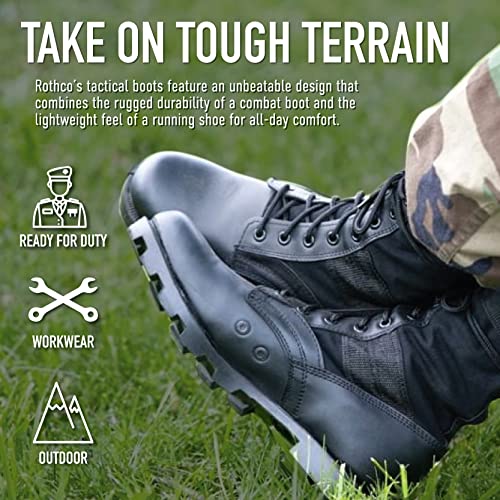 Rothco GI Style Military Jungle Black Boots - 5081 - R - 5 detailed image 9