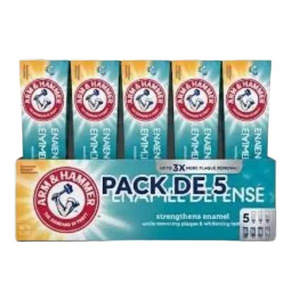 ARM & HAMMER Enamel Defense Fluoride Toothpaste, 4.3 oz (5-Pack)