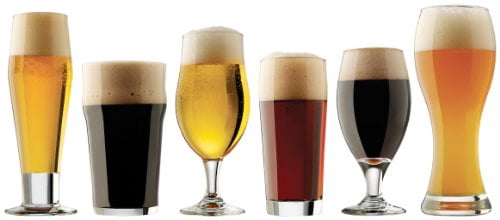 Libbey Craft Brews Assorted Beer Glass Set, 6-Piece