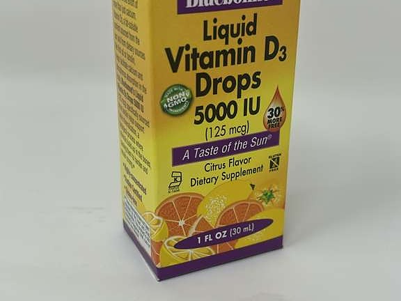 Bluebonnet Nutrition Liquid Vitamin D3 Drops 5000 IU, Citrus, 1 fl oz