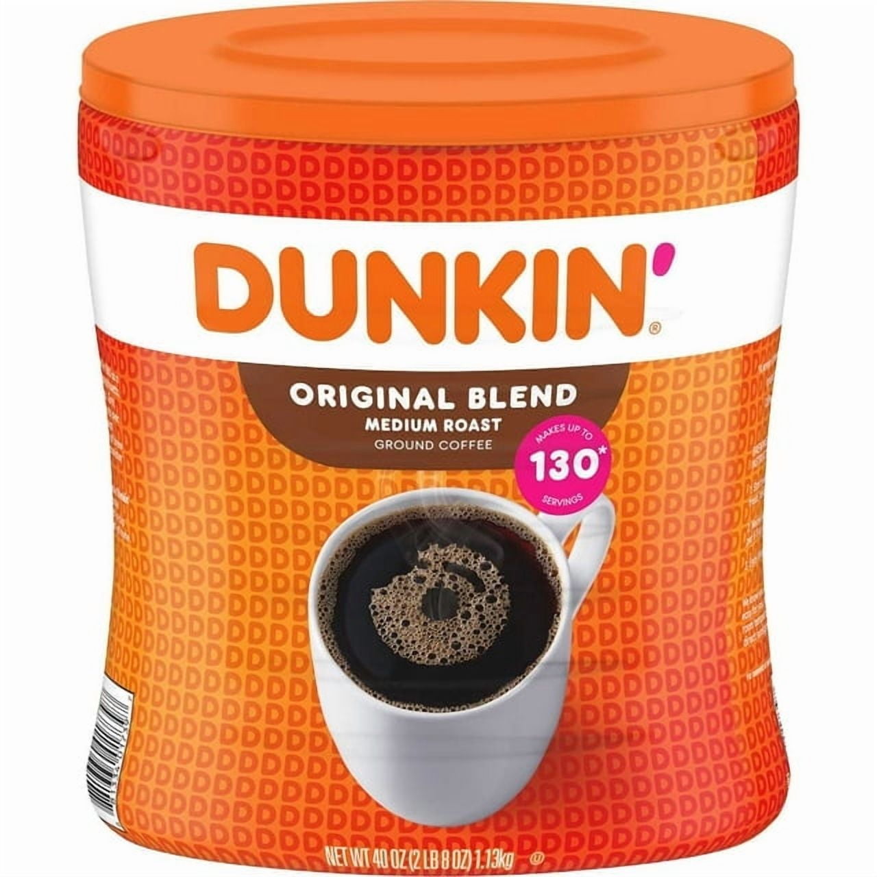 Dunkin' Original Blend Medium Roast Ground Coffee, 40 oz