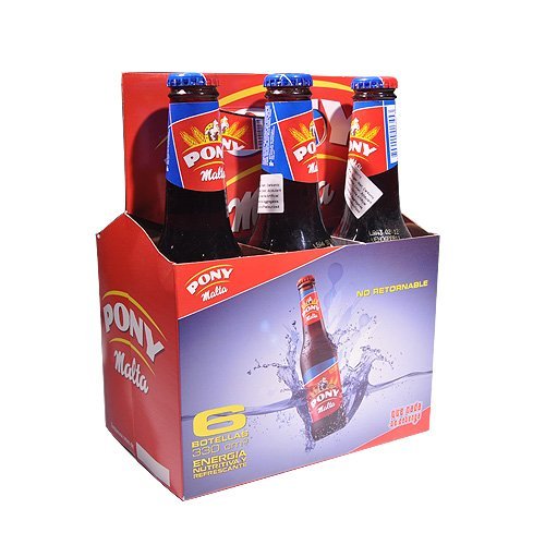 Pony Malta Non-Alcoholic Malt Beverage, 11.1 oz (6-Pack)