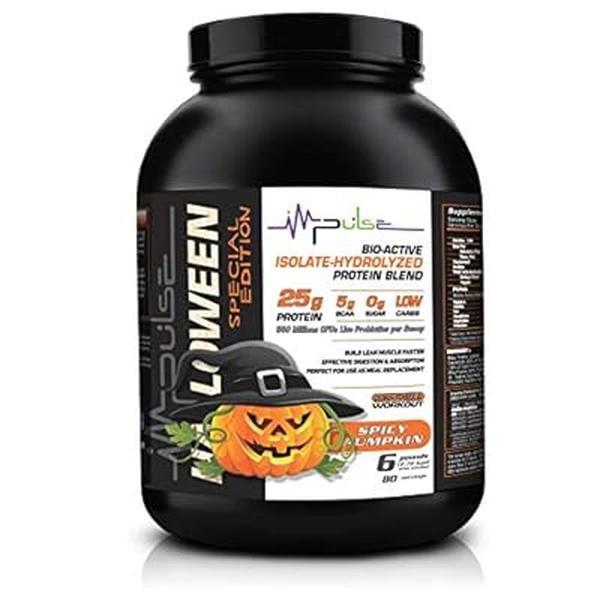 Impulse Supplements Premium Whey Protein Blend, 25g Protein, Spicy Pumpkin, 6 lb