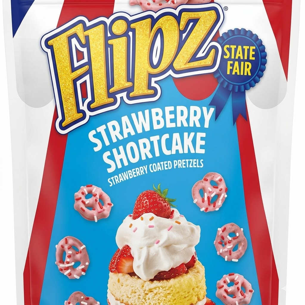 Flipz State Fair Strawberry Shortcake Covered Pretzels, 20.8 oz