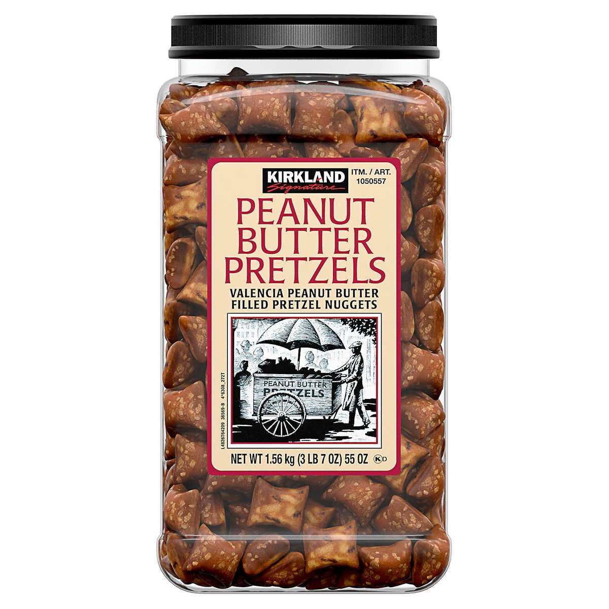 Kirkland Signature Peanut Butter Filled Pretzel Nuggets, Bulk (55 oz)