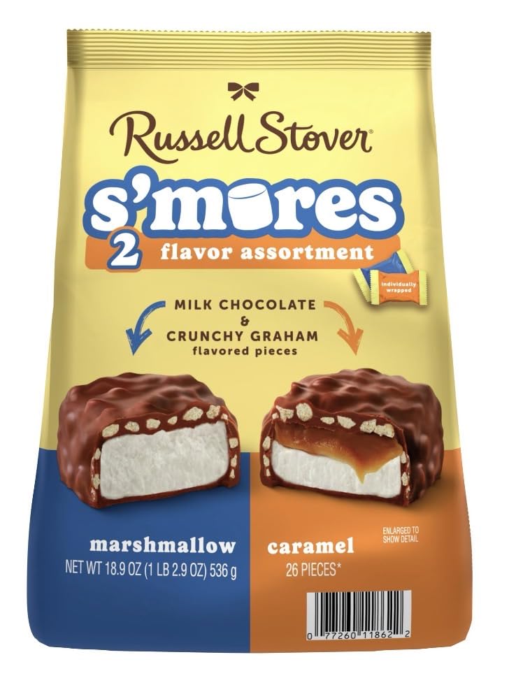 Russell Stover S'mores 2-Flavor Assortment, 26 Pieces, 18.9 oz