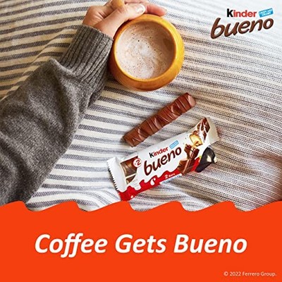 Kinder Bueno Milk Chocolate & Hazelnut Cream Bars