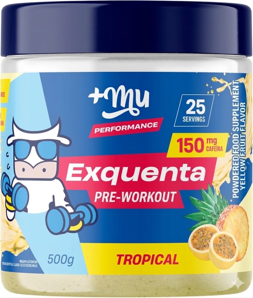 +Mu Performance Exquenta Pre-Workout Powder, Tropical, 25 Servings