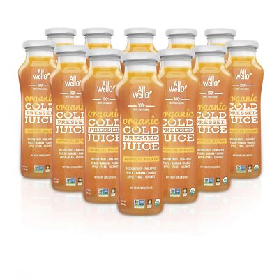 AllWellO Organic Cold-Pressed Juice, Tropical Escape