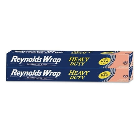 Reynolds Wrap Heavy Duty Aluminum Foil, 150 sq. ft. (2-Pack)