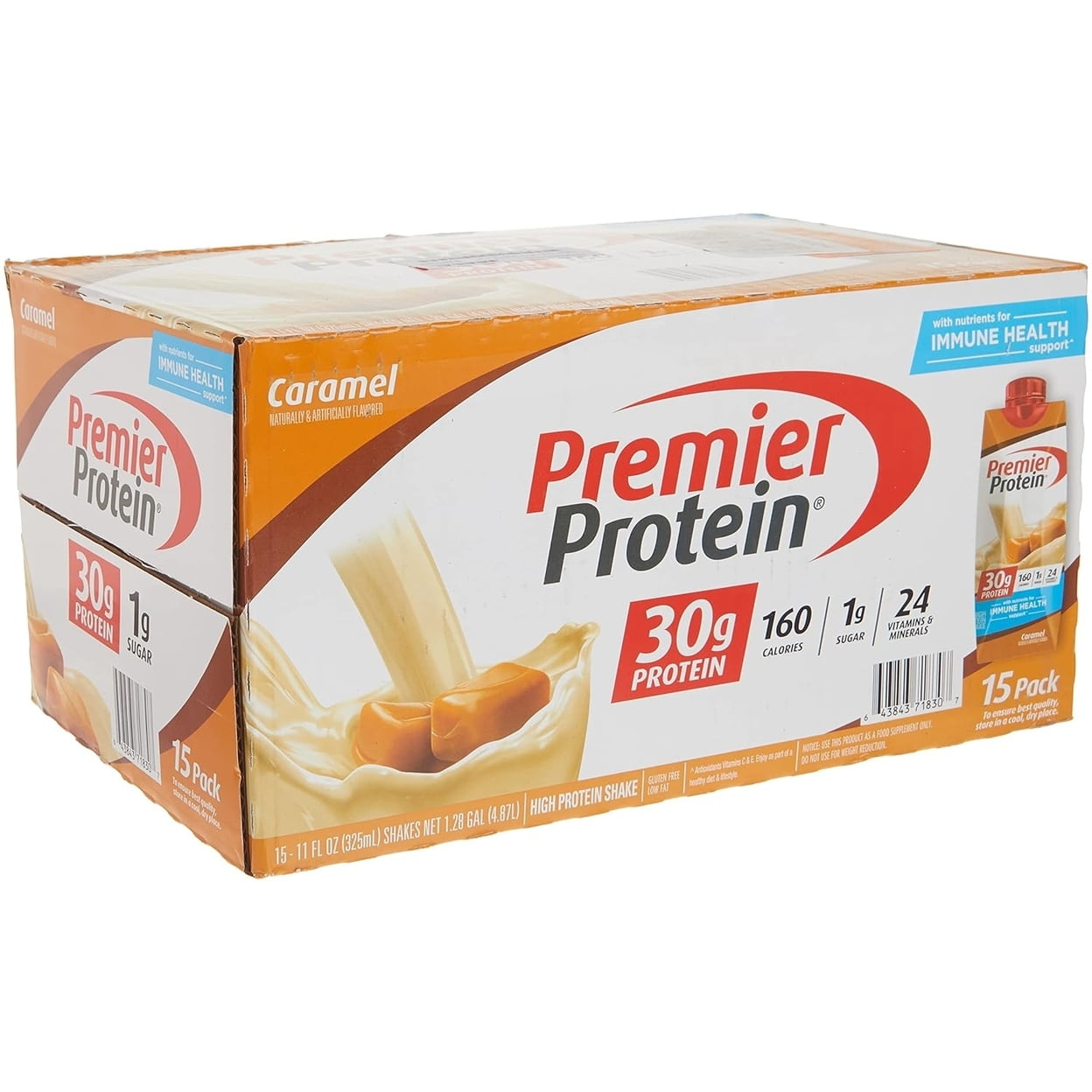 Premier Protein Caramel High Protein Shake, 11 fl oz (15 Pack)