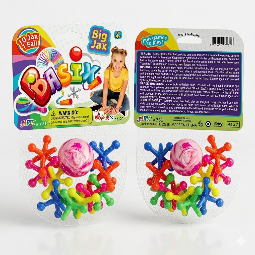 Ja-Ru Rainbow Jax Classic Jacks Game Set