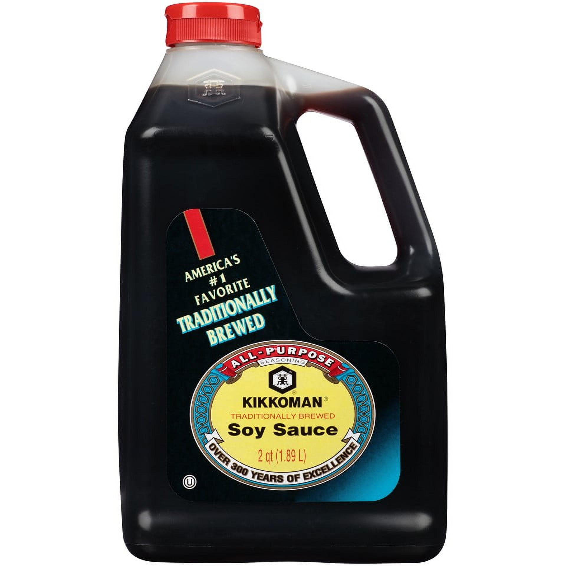 Kikkoman Naturally Brewed Soy Sauce, 1/2 Gallon (64 oz)