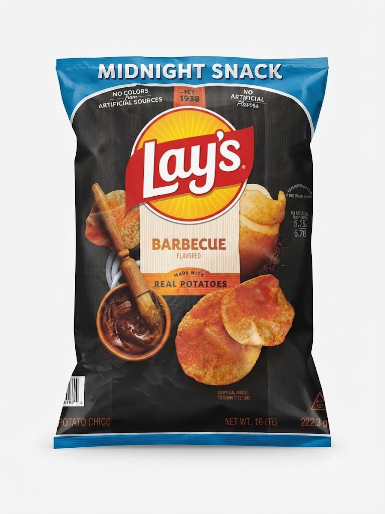 Lay's Barbecue Potato Chips, Party Size, 15.25 oz