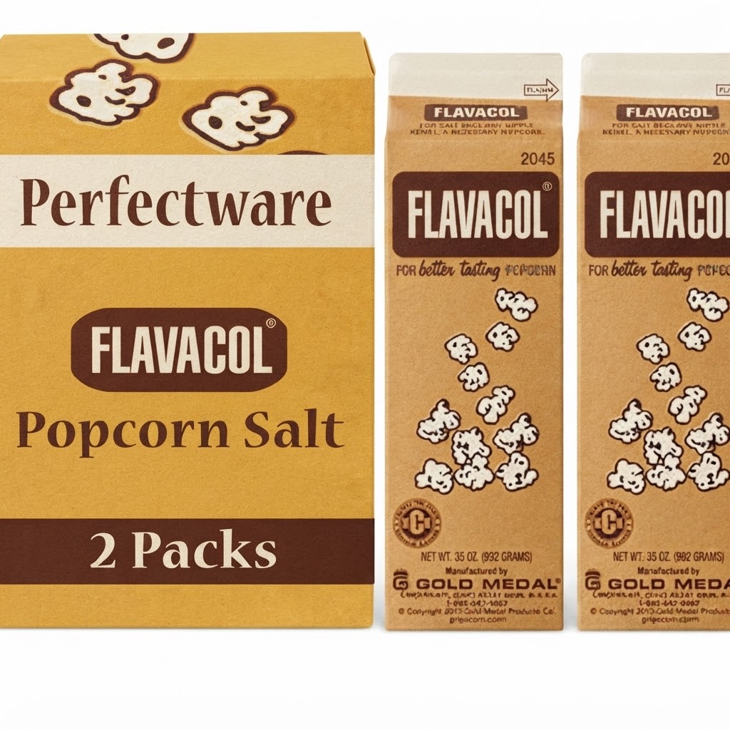 Gold Medal Flavacol Movie Theater Popcorn Salt, 35 oz (2-Pack)