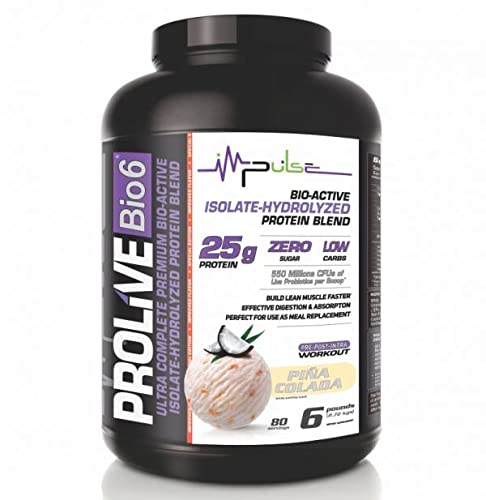 Prolive Bio6 Premium Whey Protein Blend, Pina Colada, 6 lb