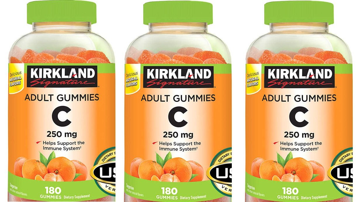 Kirkland Signature Vitamin C 250 mg Adult Gummies, 180 Count (3-Pack)